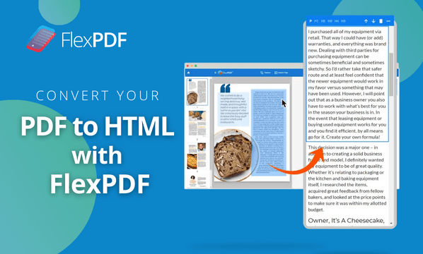 convert your pdf to html with flexpdf