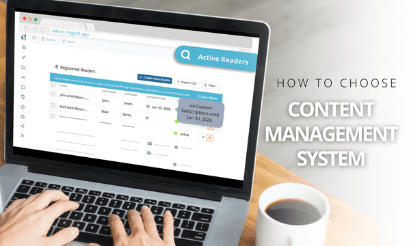 how to choose the best content management system magloft Universal app