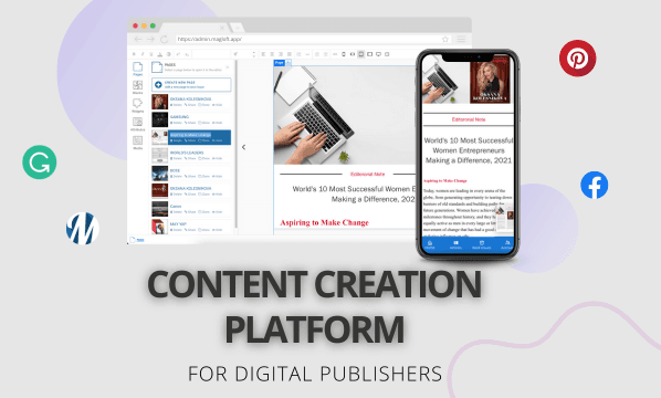 content creation platform for digital publishers