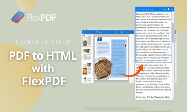 convert pdf to html with flex pdf