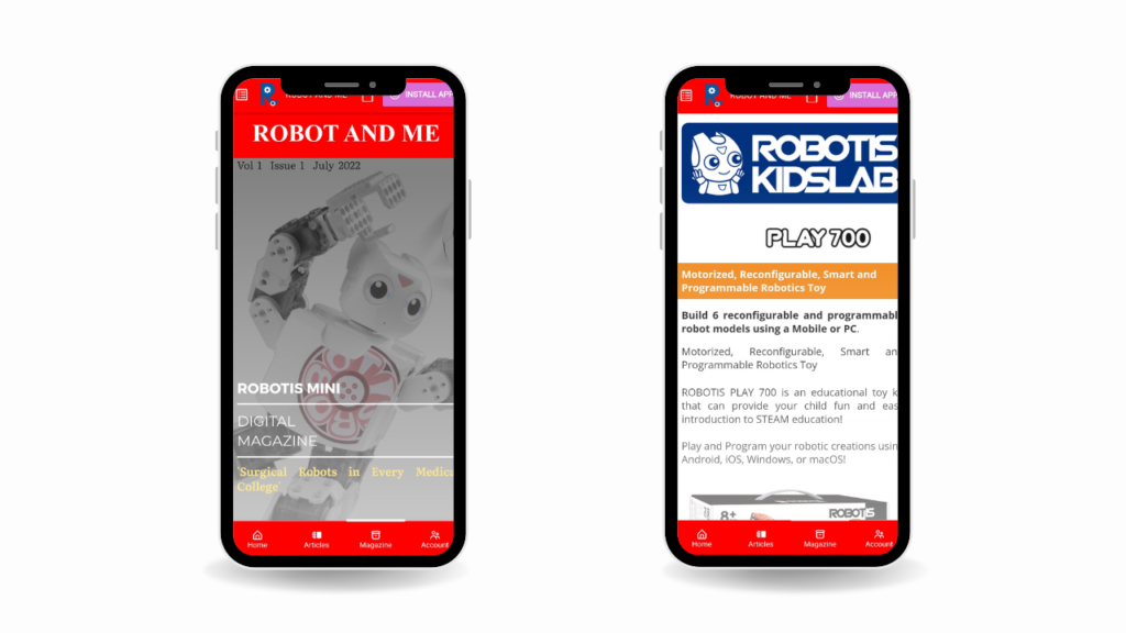 robot and me universal app