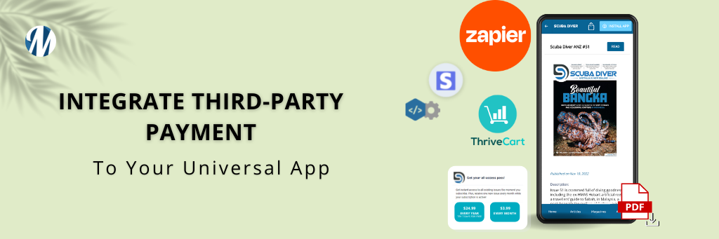 integrate third party payment to Universal App